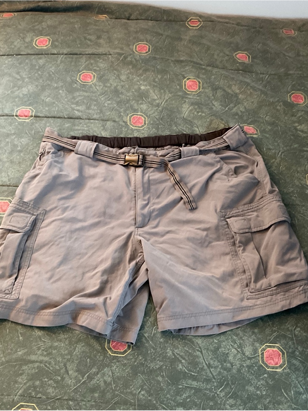 Duluth Trading Men's Dry on the Fly 9" Cargo Shorts Gray 3XL XXXL Work Workwear